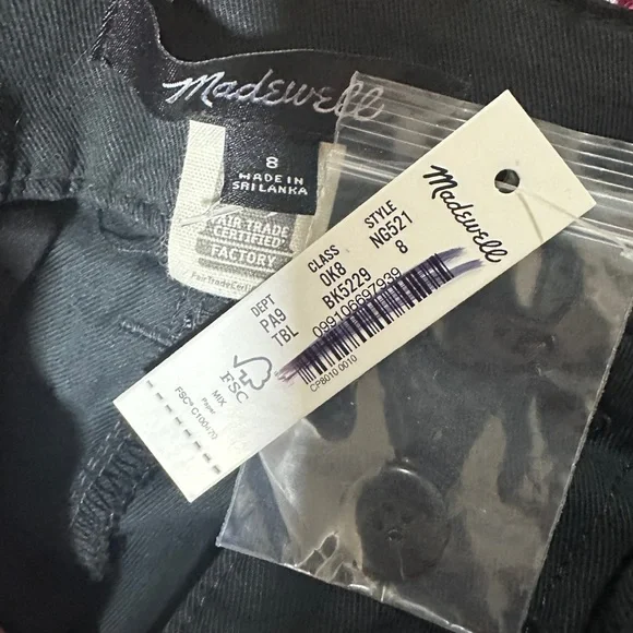 🆕 Madewell The Harlow Wide-Leg Pant Black - Picture 6 of 11